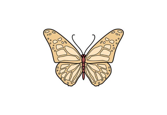 Butterfly Cartoon Artwork for Creative Projects