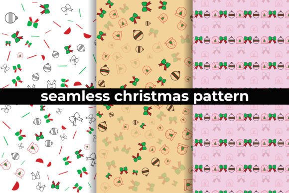 Christmas Ornament Seamless Pattern