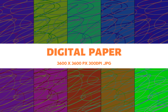 Dark Line Abstract Digital Papers