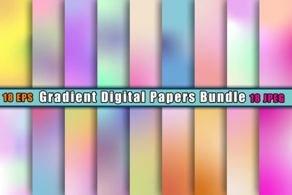 Gradient Digital Paper Bundle Background