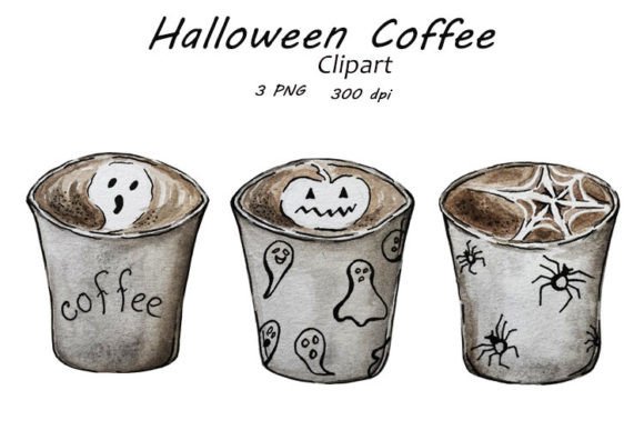 Halloween Coffee Clipart PNG: A Creative Resource for Designers and Creators