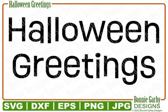 Halloween Greetings SVG Sentiment