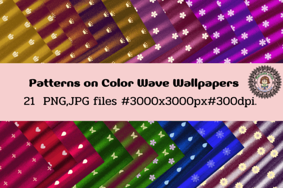 Patterns on Color Wave Wallpaper: A Versatile Tool for Modern Creativity