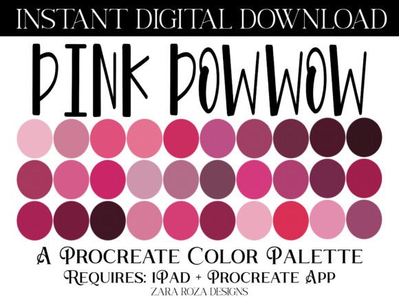 Pink Powwow Procreate Color Palette