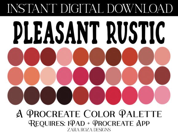 Pleasant Rustic Procreate Color Palette