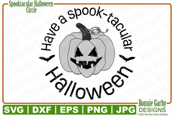 Spooktacular Halloween Circle SVG for Creative Projects