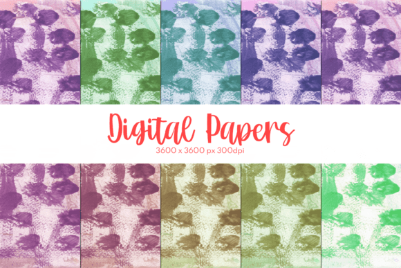 Texture Watercolor Digital Papers Set 13