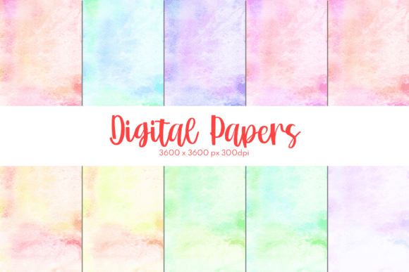 Texture Watercolor Digital Papers Set 7: A Versatile Resource for Creative Projects