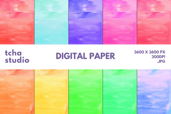 Watercolor Background Digital Papers 15