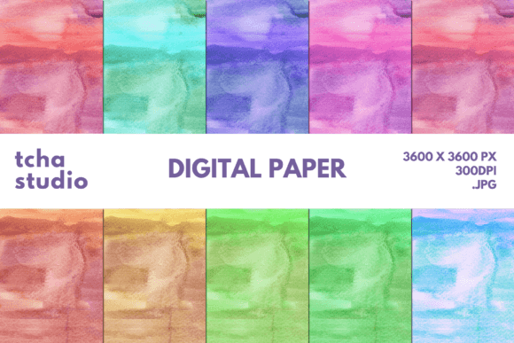 Watercolor Background Digital Papers 28