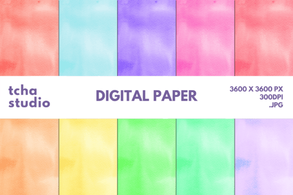 Watercolor Background Digital Papers 37: A Strategic Tool for Creative and Business Applications
