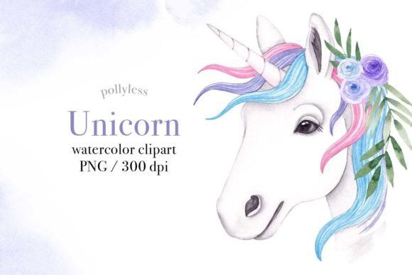 Watercolor Floral Unicorn Clipart PNG: A Versatile Asset for Creative Projects